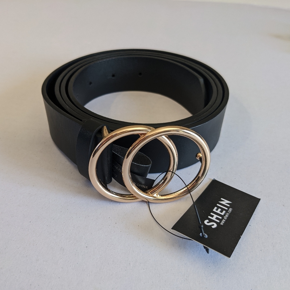 NWT SHEIN Black Belt 52 inch Long